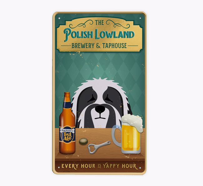 Brewery Tap House: Personalised {breedFullName} Metal Sign